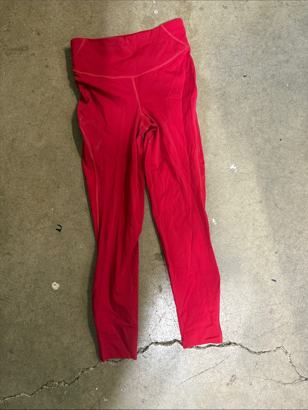 LuluLemon High-Waist Red Active Leggings